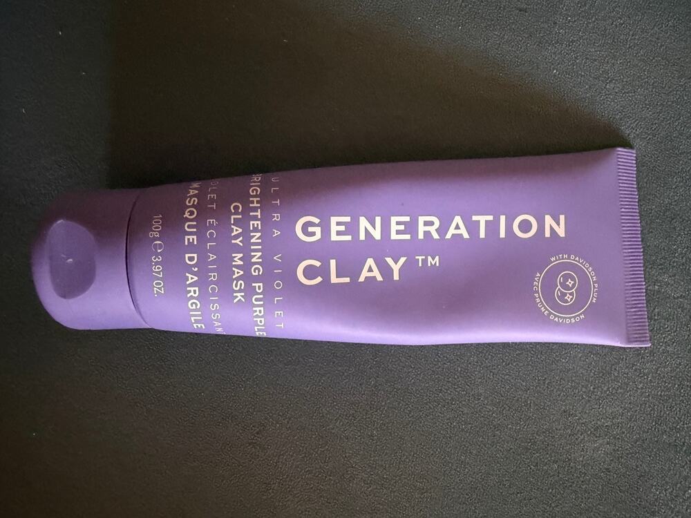 Generation Clay Ultra Violet Brightening Purple Clay Mask 3.97 oz 100g Sealed